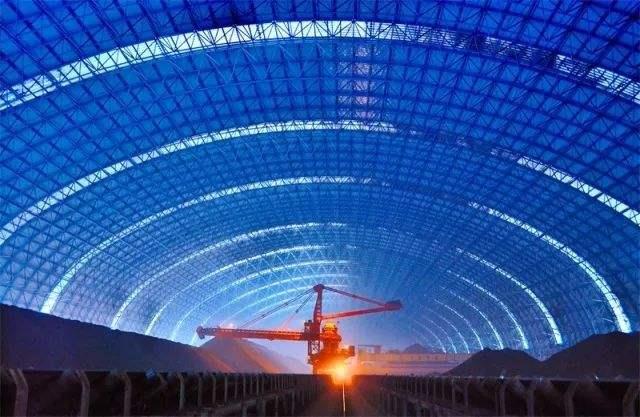 石首亿优钢构工程师为您解析原料场封闭技术的特点和类型